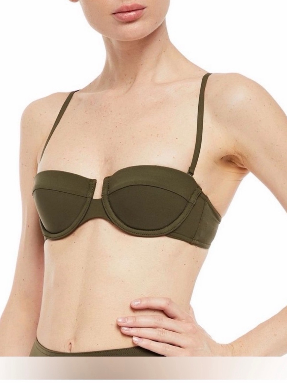 Zimmermann Olive Molded Underwire Bikini Top